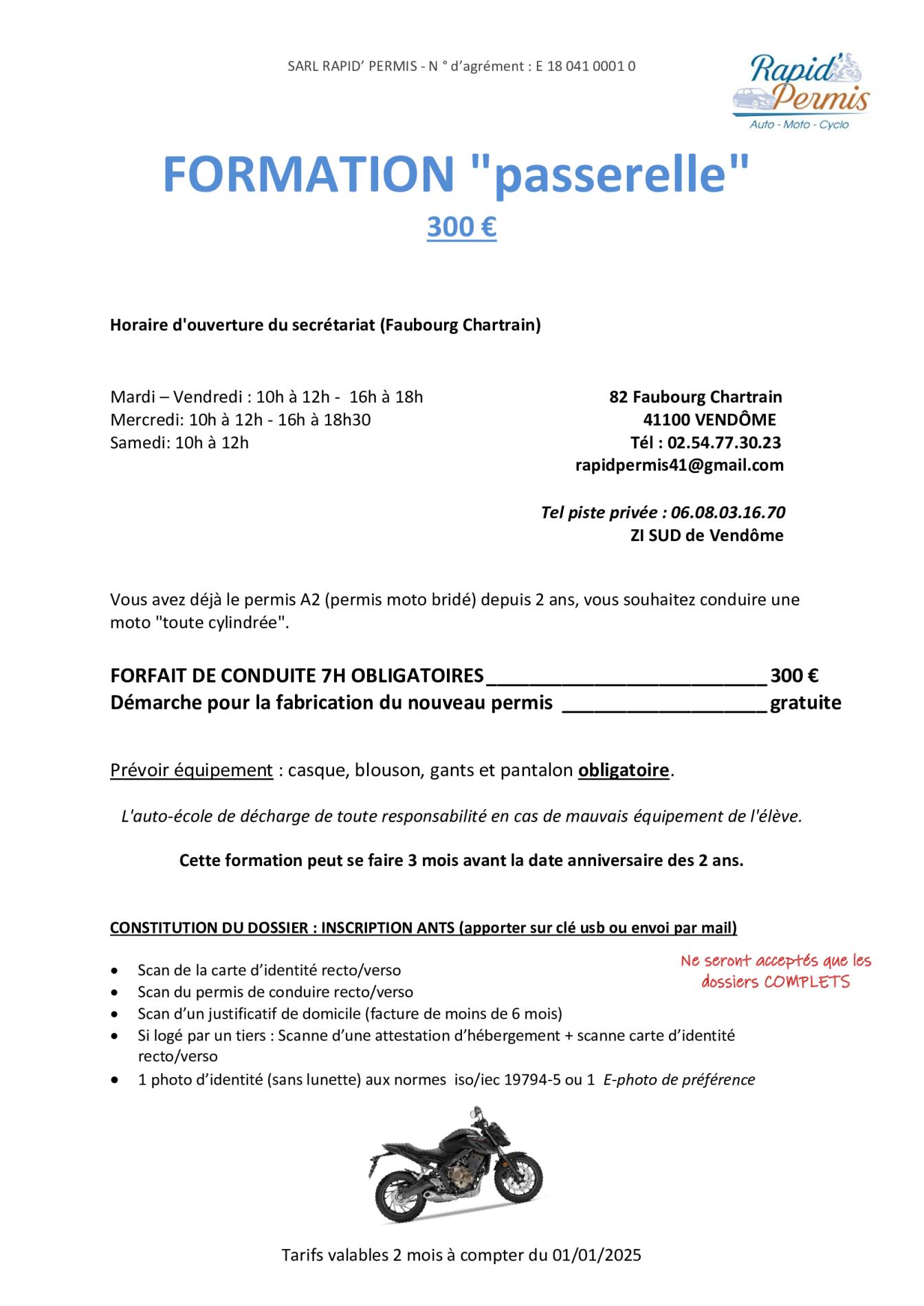 Formation passerelle