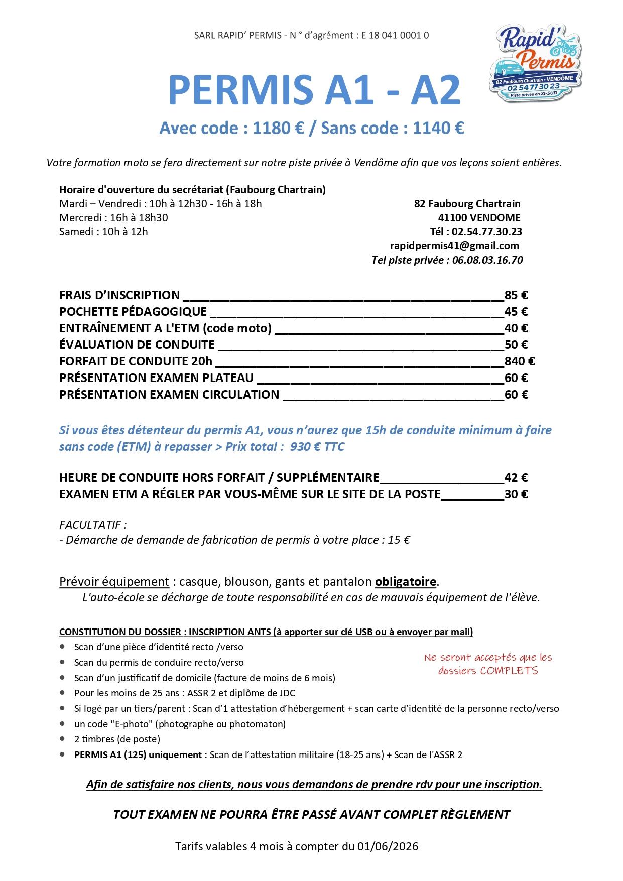 permis A2