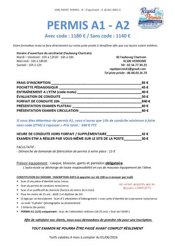 permis A2